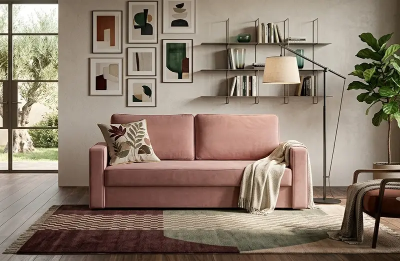 Sofa rozkładana Hugo - szerokie spanie