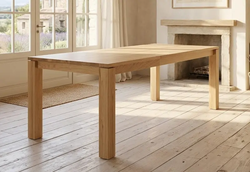 Stół rozkładany Quad - lity dąb